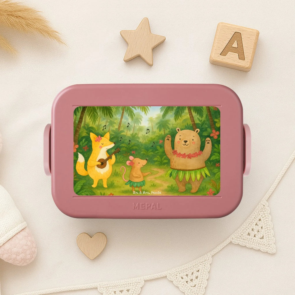 MEPAL Bentobox Waldtiere Aloha Design Brotdose, Lunchbox, Bentobox, Tiermotive, Gute Laune, lustige Sprüche, Tiere, Wald, Tanzen, Leben, Hase, Lachen, Aloha, Waldtiere, Bär, Igel, Musik
