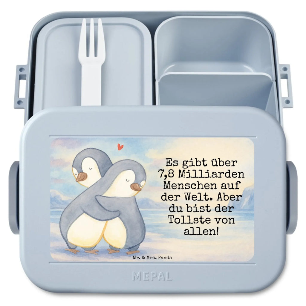 MEPAL Bentobox Pinguine Kuscheln Design Bentobox, Brotdose, Lunchbox, Liebe, Partner, Freund, Freundin, Ehemann, Ehefrau, Heiraten, Verlobung, Heiratsantrag, Liebesgeschenk, Jahrestag, Hocheitstag, Geschenk für Freundin, für Männer, Valentinstag, Liebesbeweis, für Ehemann, Hochzeitstag, Geschenk für Frauen, Mitbringsel, Geschenk für Partner