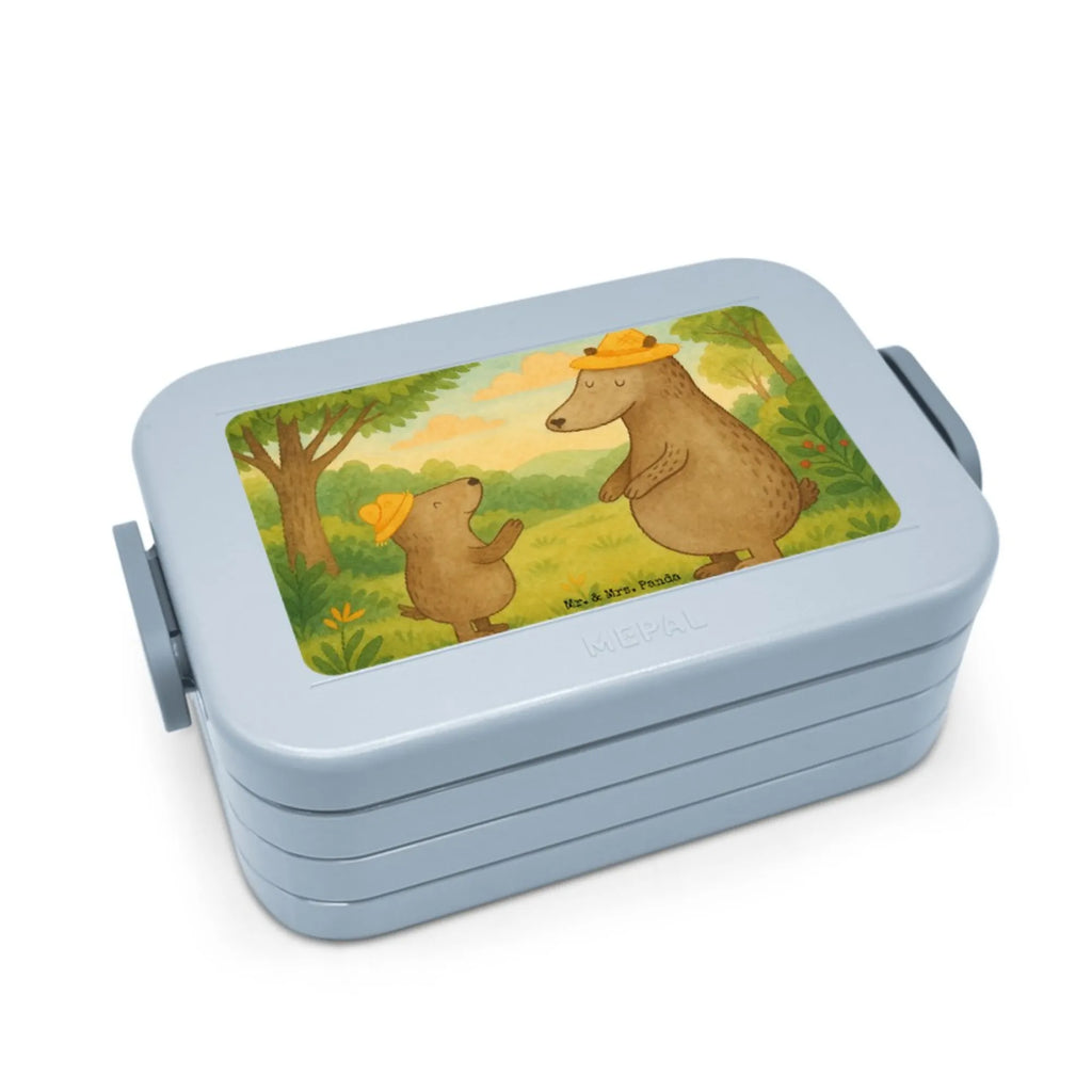 MEPAL Bentobox Bären mit Hut Design Bentobox, Brotdose, Lunchbox, Familie, Vatertag, Muttertag, Bruder, Schwester, Mama, Papa, Oma, Opa, Daddy, Vorbild, Papi, Family, Vater-Sohn, Kinder, Lieblingsmensch, Bären, Kind, Paps, Vater, Dad, Sohn, Bär, Söhne