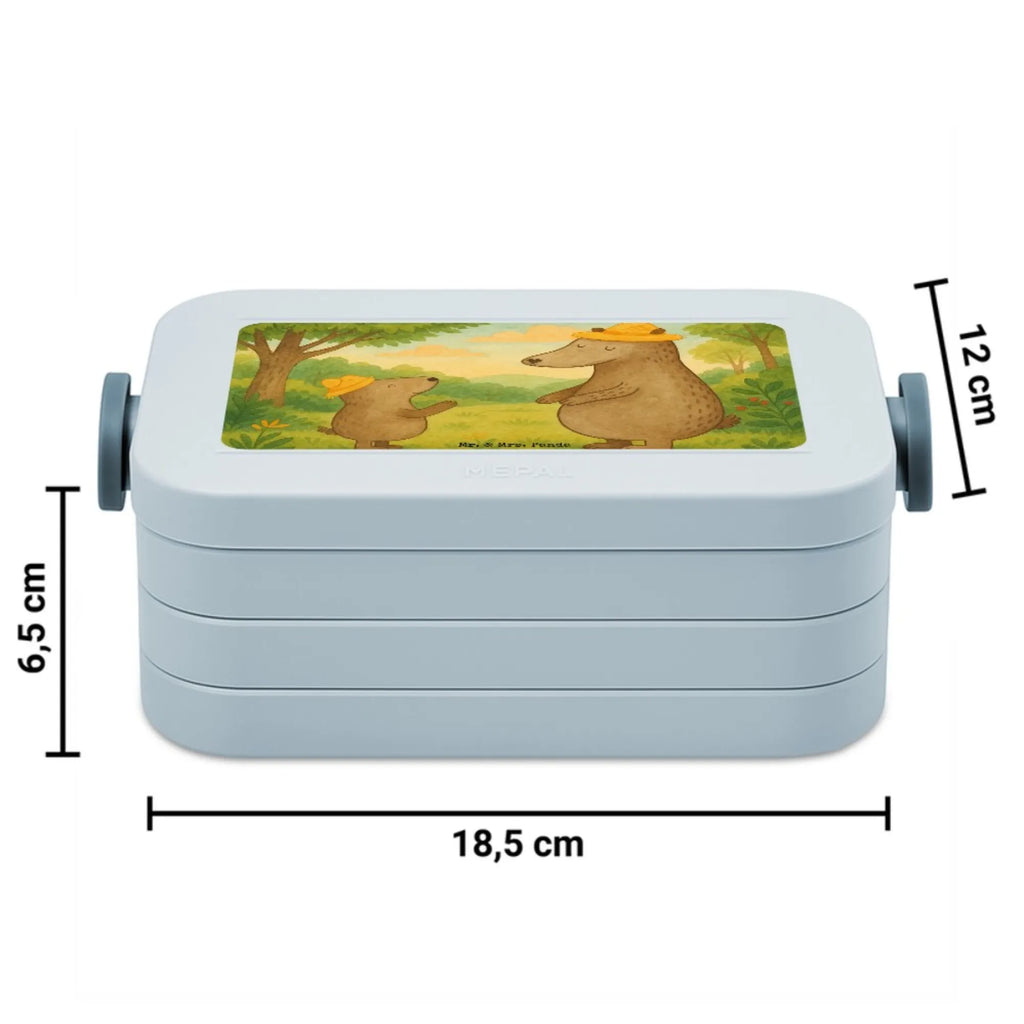 MEPAL Bentobox Bären mit Hut Design Bentobox, Brotdose, Lunchbox, Familie, Vatertag, Muttertag, Bruder, Schwester, Mama, Papa, Oma, Opa, Daddy, Vorbild, Papi, Family, Vater-Sohn, Kinder, Lieblingsmensch, Bären, Kind, Paps, Vater, Dad, Sohn, Bär, Söhne