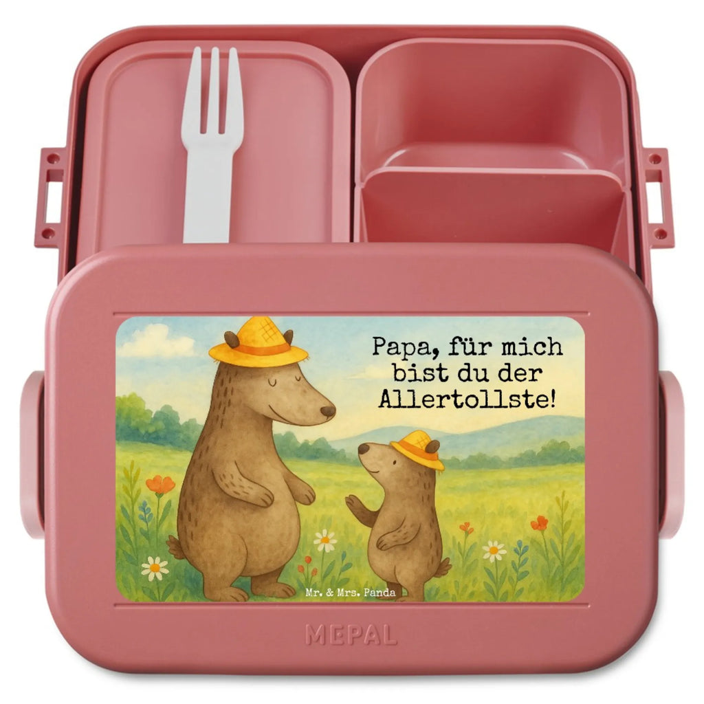 MEPAL Bentobox Bären mit Hut Design Bentobox, Brotdose, Lunchbox, Familie, Vatertag, Muttertag, Bruder, Schwester, Mama, Papa, Oma, Opa, Daddy, Vorbild, Papi, Family, Vater-Sohn, Kinder, Lieblingsmensch, Bären, Kind, Paps, Vater, Dad, Sohn, Bär, Söhne