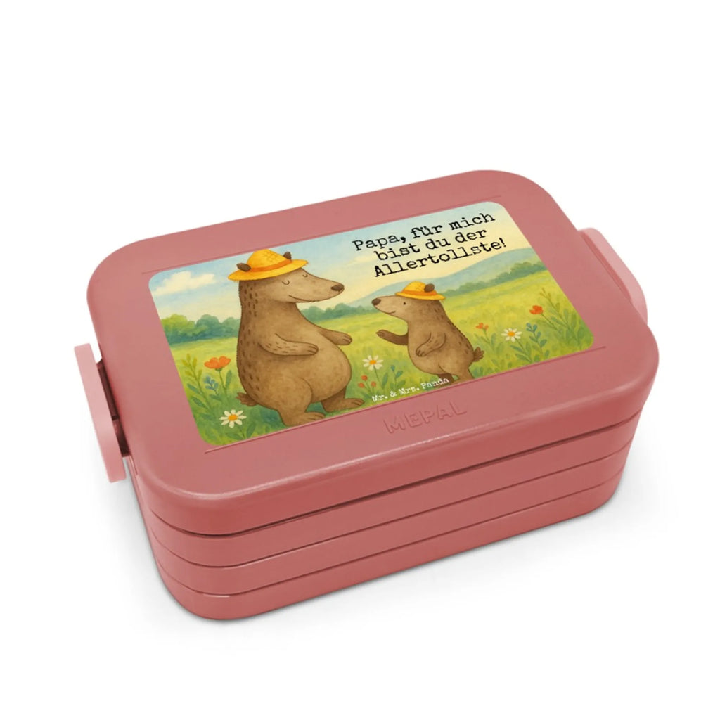 MEPAL Bentobox Bären mit Hut Design Bentobox, Brotdose, Lunchbox, Familie, Vatertag, Muttertag, Bruder, Schwester, Mama, Papa, Oma, Opa, Daddy, Vorbild, Papi, Family, Vater-Sohn, Kinder, Lieblingsmensch, Bären, Kind, Paps, Vater, Dad, Sohn, Bär, Söhne