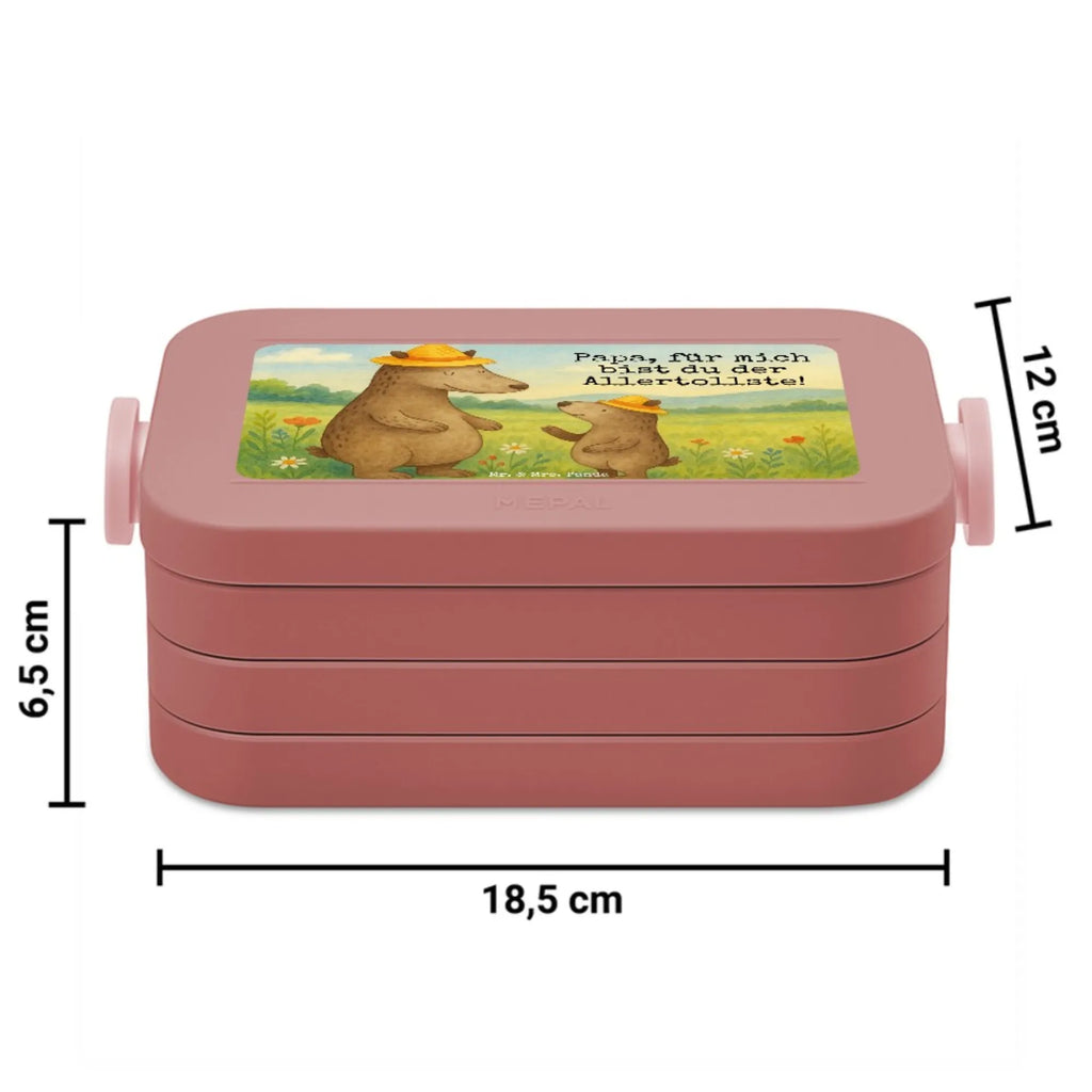 MEPAL Bentobox Bären mit Hut Design Bentobox, Brotdose, Lunchbox, Familie, Vatertag, Muttertag, Bruder, Schwester, Mama, Papa, Oma, Opa, Daddy, Vorbild, Papi, Family, Vater-Sohn, Kinder, Lieblingsmensch, Bären, Kind, Paps, Vater, Dad, Sohn, Bär, Söhne