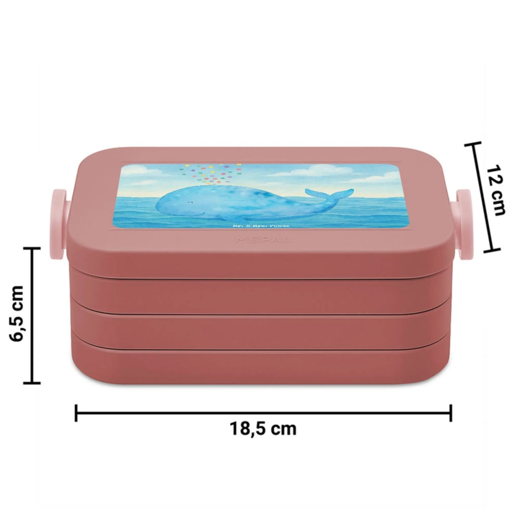 MEPAL Bentobox Wal Konfetti Design Lunchbox, Bentobox, Brotdose, Meerestiere, Meer, Urlaub, Wale, Lebensabschnitt, Diät, Wal, Neustart, Neuanfang, Motivation, Trennung, Abnehmen, Konfetti, Geburtstag