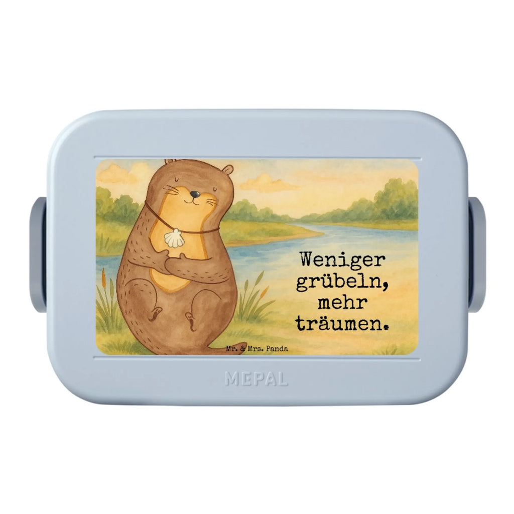 MEPAL Bentobox Otter Muschel Design Bentobox, Brotdose, Lunchbox, Otter, Fischotter, Seeotter, Otterliebe, Büro, Tagträumen, träumen, Motivation, grübeln