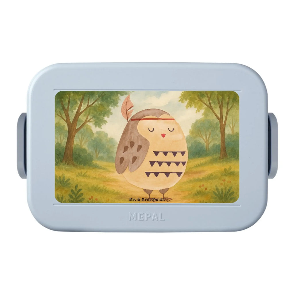 MEPAL Bentobox Eule Federschmuck Design Bentobox, Lunchbox, Brotdose, Eule, Reisespruch, Das Leben ist ein Abenteuer, Owl, Eule Deko, Dekoration, Federschmuck