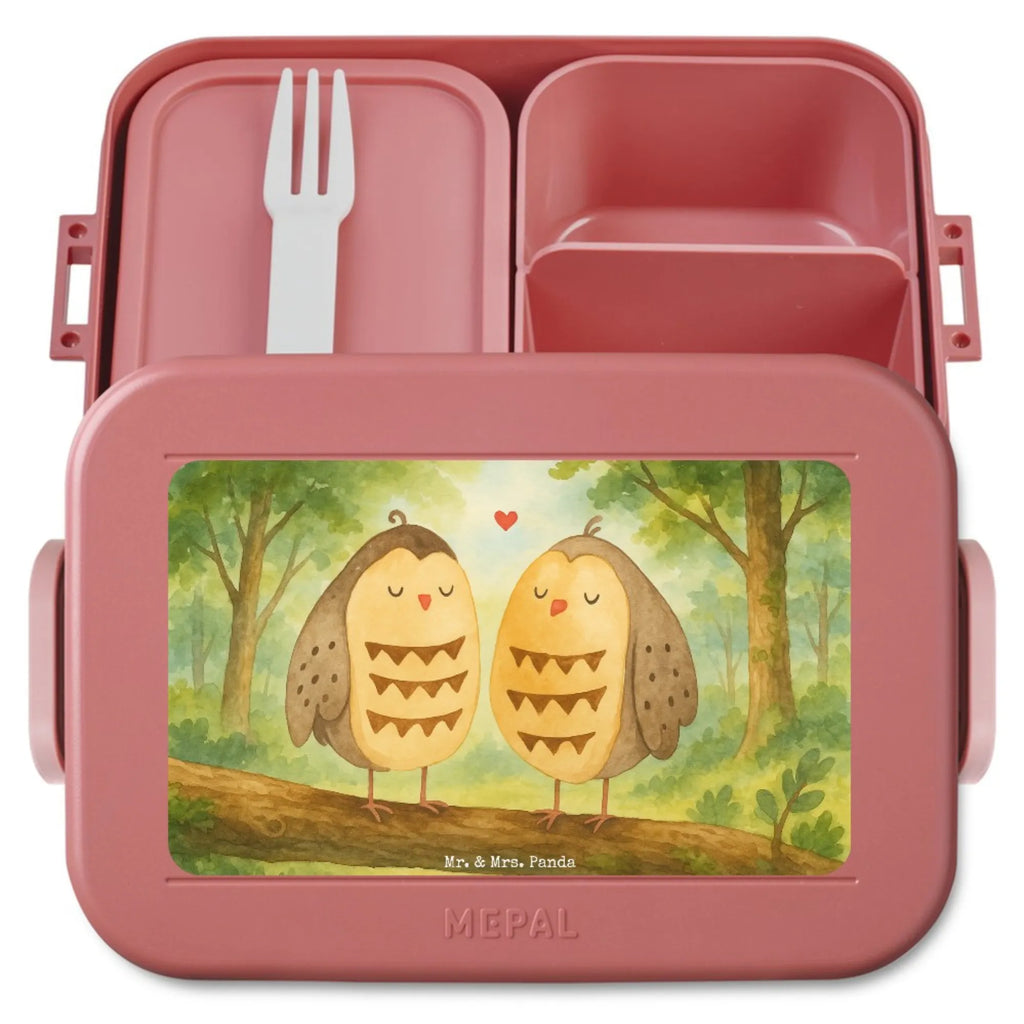 MEPAL Bentobox Eulen Liebe Design Bentobox, Brotdose, Lunchbox, Eule, Liebe Spruch, Liebe, Owl, Wortspiel lustig, Freundin Geschenk, All you need is love, Eule Deko, Freund, Hochzeit Spruch