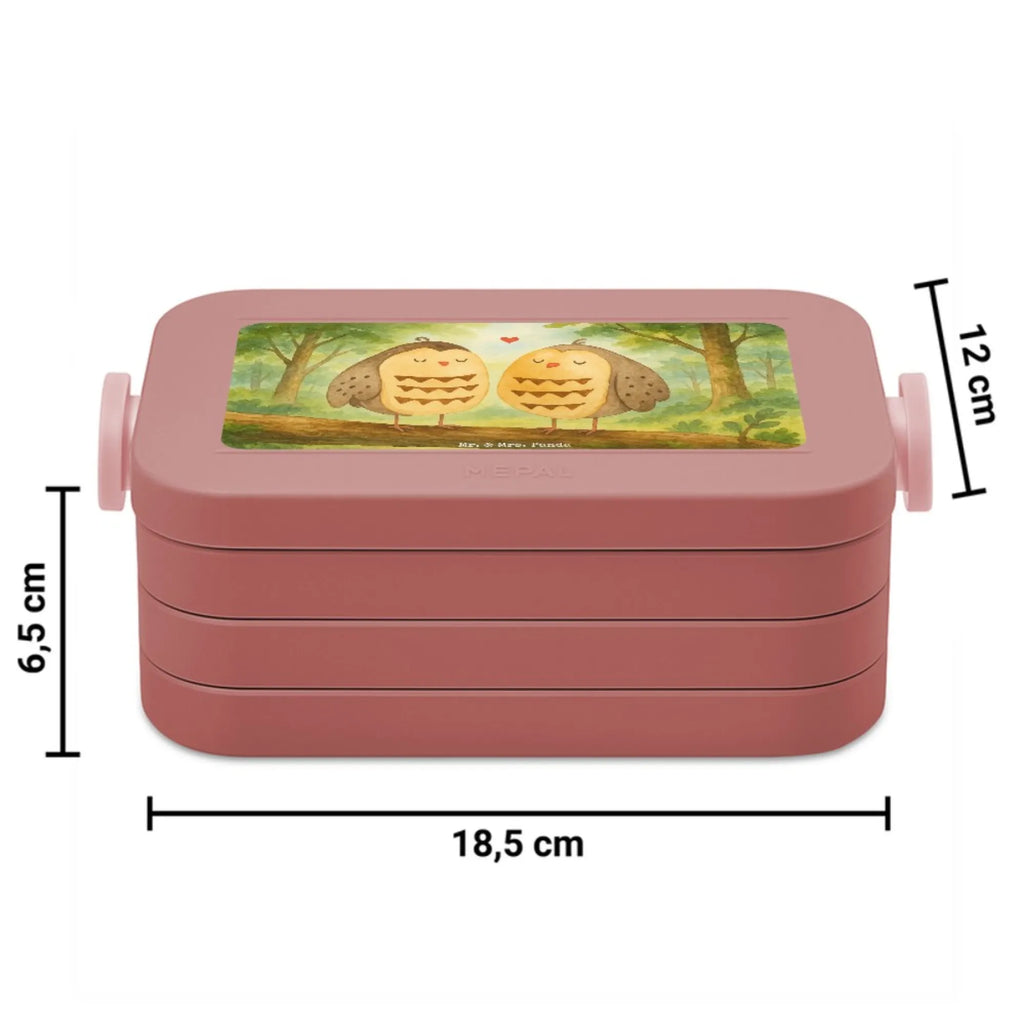 MEPAL Bentobox Eulen Liebe Design Bentobox, Brotdose, Lunchbox, Eule, Liebe Spruch, Liebe, Owl, Wortspiel lustig, Freundin Geschenk, All you need is love, Eule Deko, Freund, Hochzeit Spruch