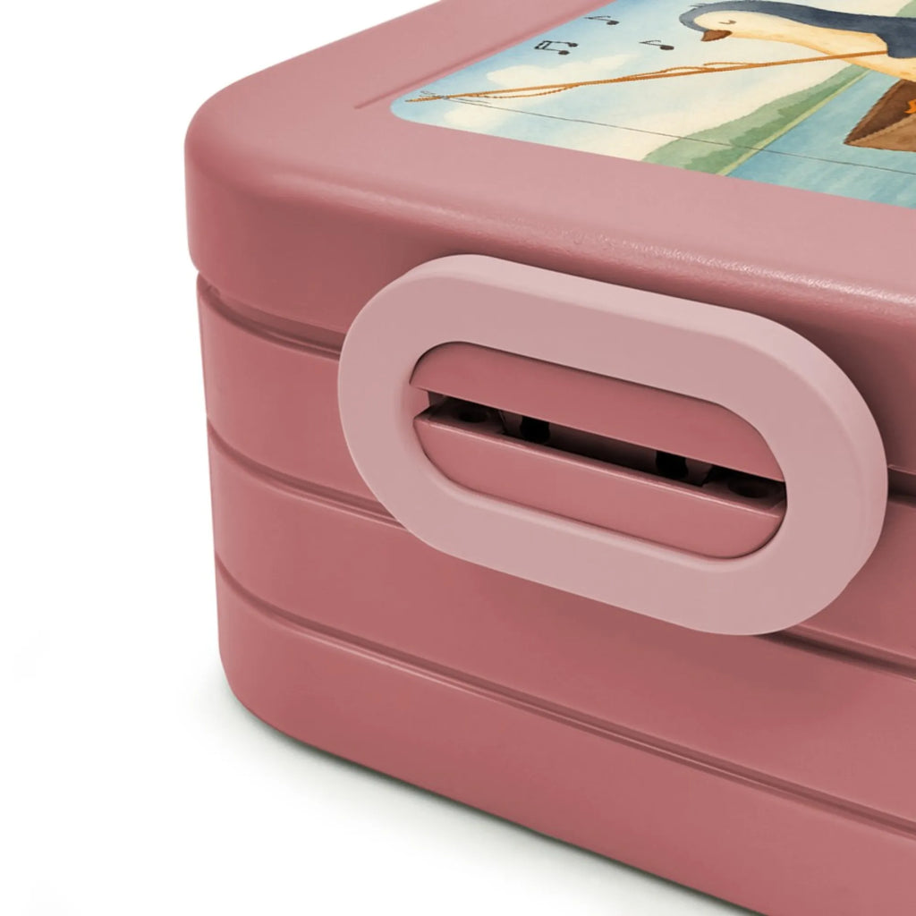 MEPAL Bentobox Pinguin Angelboot Design Bentobox, Brotdose, Lunchbox, Pinguin, Angeln, genießen, Geschenkidee Liebeskummer, Neustart, Boot, Scheidung, Motivation, Neuanfang, Pinguine, Lebenslust, Angelboot, Trennung, Leben