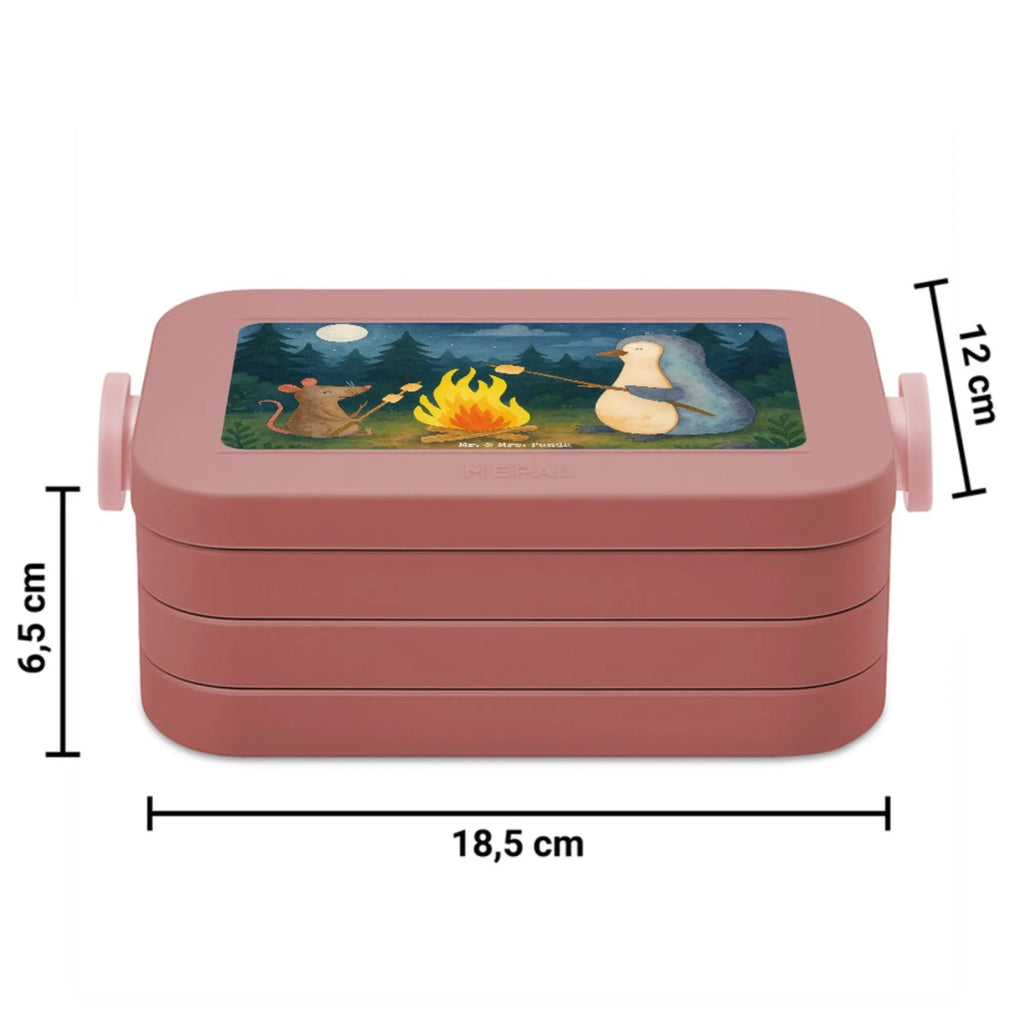 MEPAL Bentobox Pinguin Lagerfeuer Design Brotdose, Bentobox, Lunchbox, Pinguin, Lagerfeuer, Motivation, Leben, Maus, Lebensspruch, Büroalltag, Marshmallows, grillen, Neustart, Büro, Pinguine, Feuer, Liebe, Job, Arbeit, Lebensmotivation