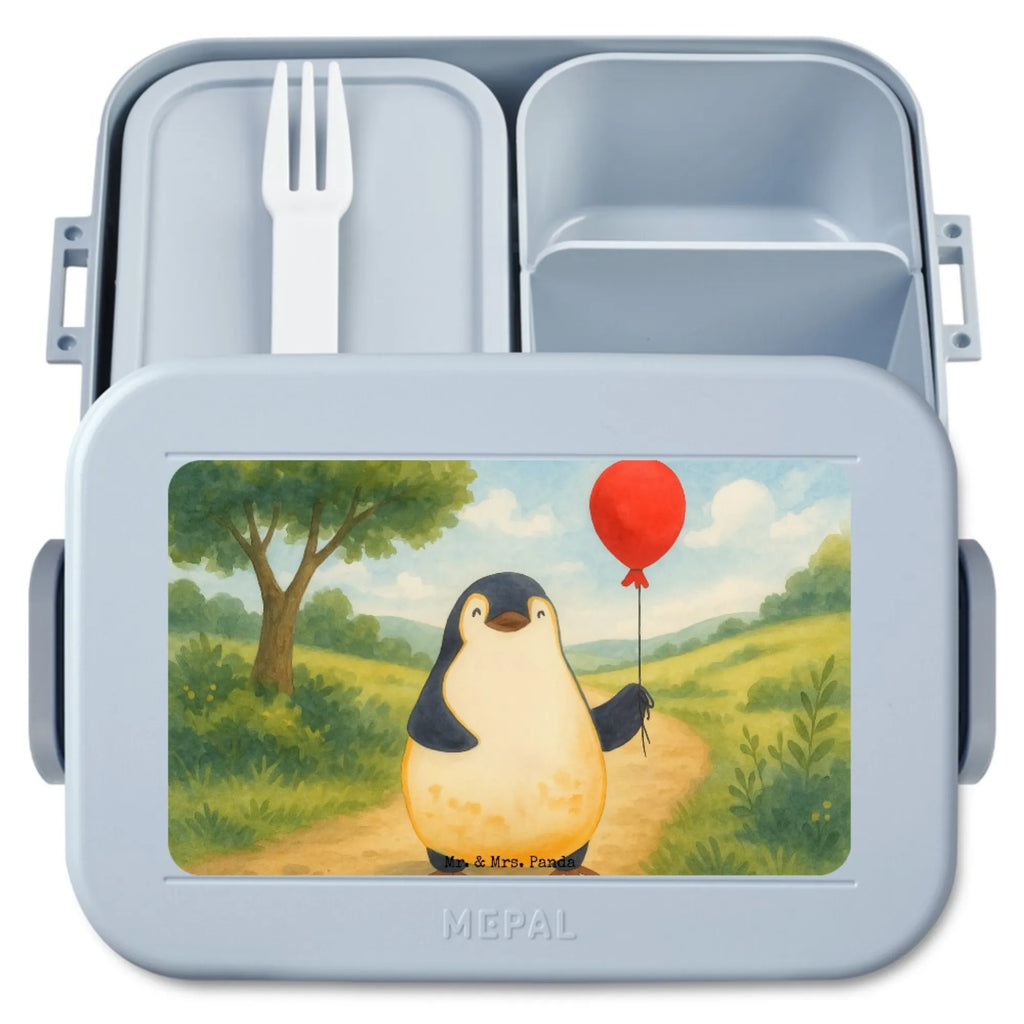 MEPAL Bentobox Pinguin Luftballon Design Bentobox, Brotdose, Lunchbox, Pinguin, Motivation, neues Leben, Geschenkidee, Glück, Lebenslust, Luftballon, Geschenk Freundin, Tagträume, Neustart, Pinguine, Liebe, beste Freundin
