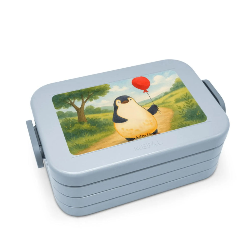 MEPAL Bentobox Pinguin Luftballon Design Bentobox, Brotdose, Lunchbox, Pinguin, Motivation, neues Leben, Geschenkidee, Glück, Lebenslust, Luftballon, Geschenk Freundin, Tagträume, Neustart, Pinguine, Liebe, beste Freundin