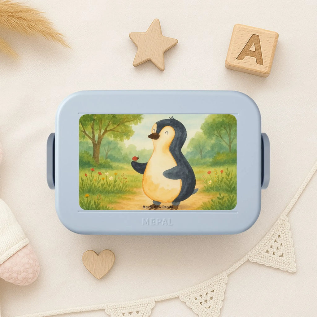 MEPAL Bentobox Pinguin Marienkäfer Design Lunchbox, Bentobox, Brotdose, Pinguin, Lebensfreude, Liebe, Wunder, Freude, Pinguine, Marienkäfer, Glück