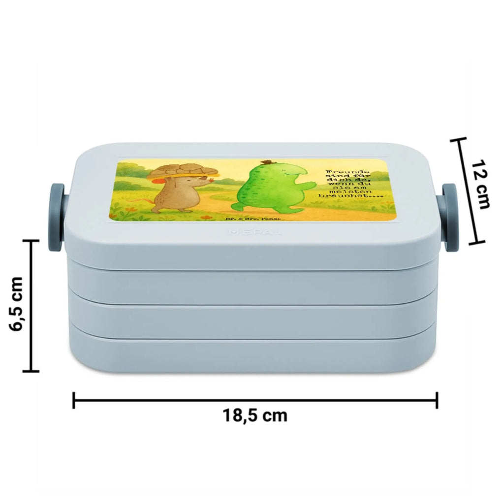 MEPAL Bentobox Schildkröte Maus Design Brotdose, Bentobox, Lunchbox, Schildkröte, Freunde, beste Freundinnen, beste Freunde, Maus, Freundinnen