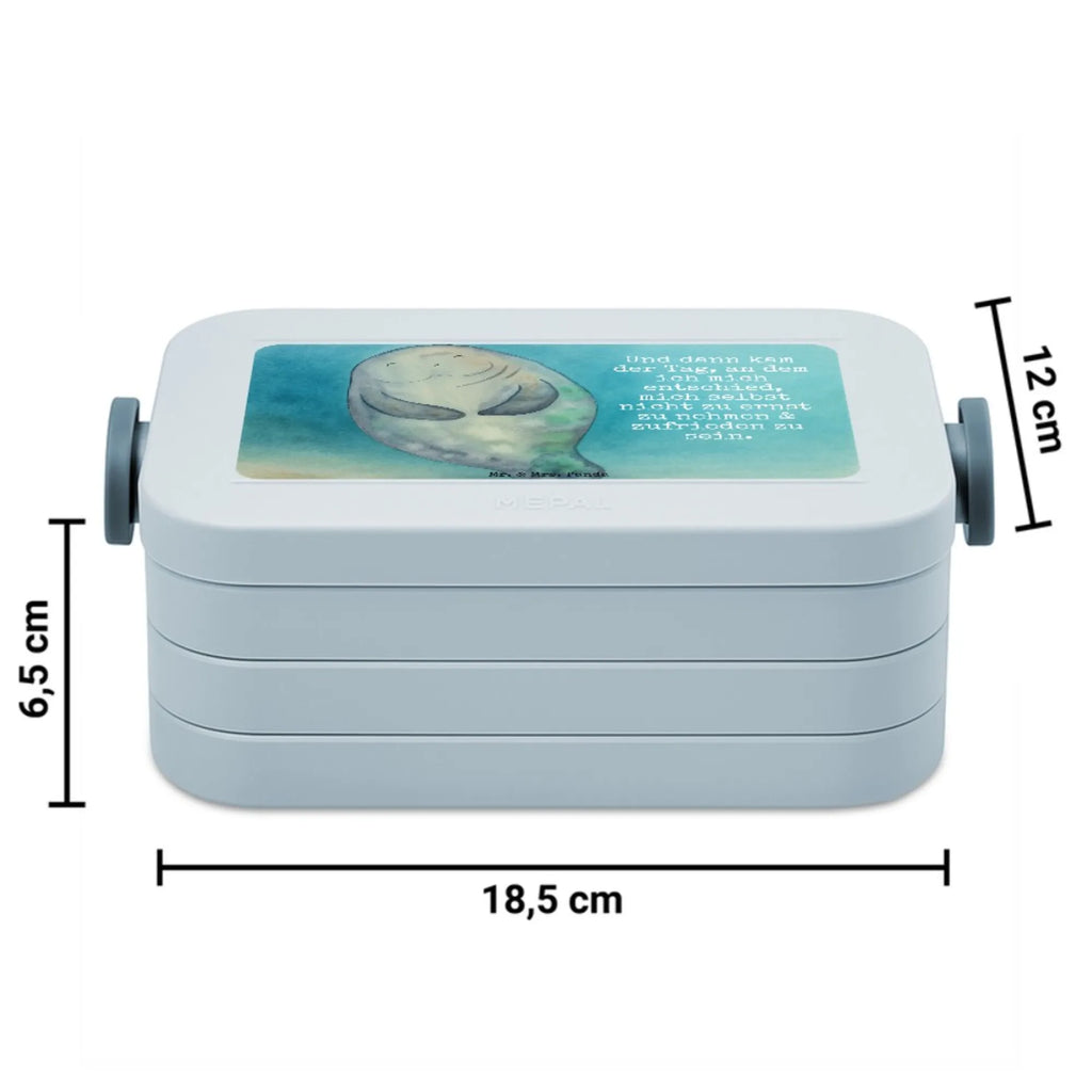 MEPAL Bentobox Seekuh Happy Design Lunchbox, Brotdose, Bentobox, Meerestiere, Meer, Urlaub, Zufrieden, Neuanfang, Achtsamkeit, Neustart, Liebeskummer, Respekt, Seekuh, Freundin, Seekühe, Selbstliebe