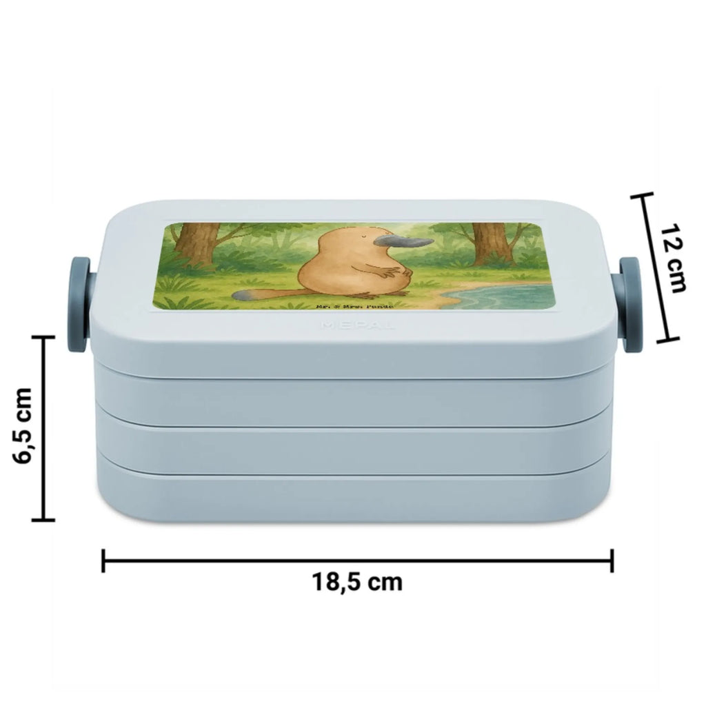 MEPAL Bentobox Schnabeltier Mut Design Brotdose, Bentobox, Lunchbox, Meerestiere, Meer, Urlaub, Schnabeltiere, Weltreise, Neustart, Büro, Neuanfang, Schnabeltier, Raodtrip, Arbeit, Motivation, mutig, Lebensweisheit, Mut, Training
