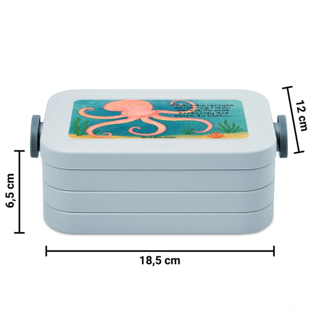 MEPAL Bentobox Tintenfisch Design Lunchbox, Bentobox, Brotdose, Tiermotive, Gute Laune, lustige Sprüche, Tiere, Meer, Wasser, Tintenfisch, Meerestier, Arme, Krake, Ozean