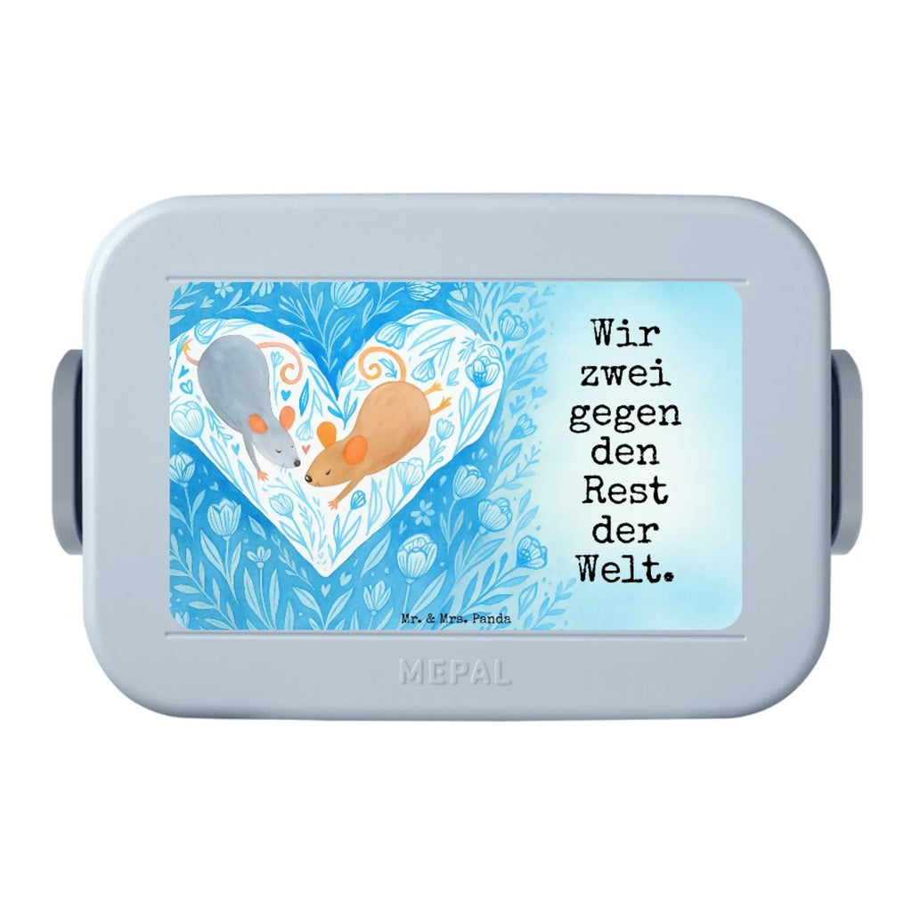 MEPAL Bentobox Mäuse Herz Design Lunchbox, Bentobox, Brotdose, Liebe, Partner, Freund, Freundin, Ehemann, Ehefrau, Heiraten, Verlobung, Heiratsantrag, Liebesgeschenk, Jahrestag, Hocheitstag, Liebesbotschaft, Hochzeit, Love, Lieblingsmensch, Geschenk für zwei, Liebesbeweis, Maus, Mäuse, Gemeinsamkeit