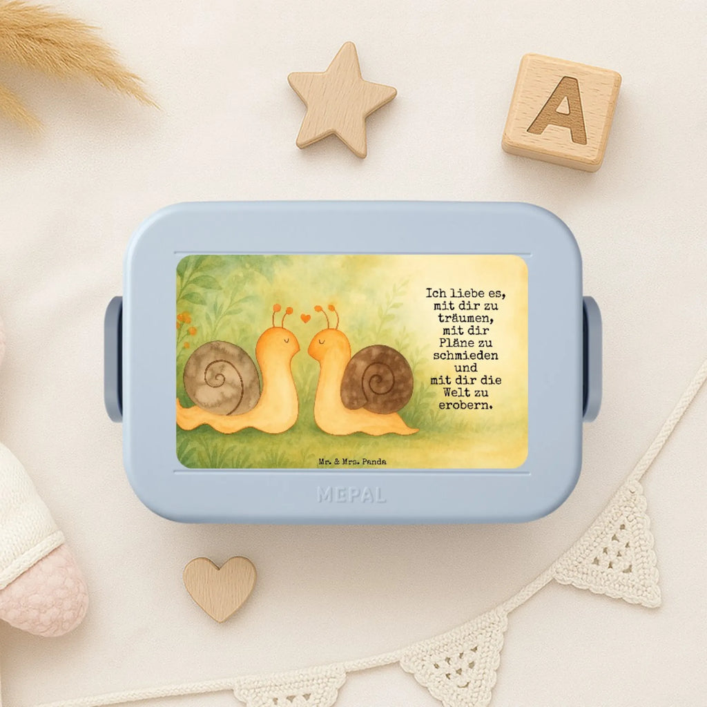 MEPAL Bentobox Schnecken Liebe Design Lunchbox, Brotdose, Bentobox, Liebe, Partner, Freund, Freundin, Ehemann, Ehefrau, Heiraten, Verlobung, Heiratsantrag, Liebesgeschenk, Jahrestag, Hocheitstag