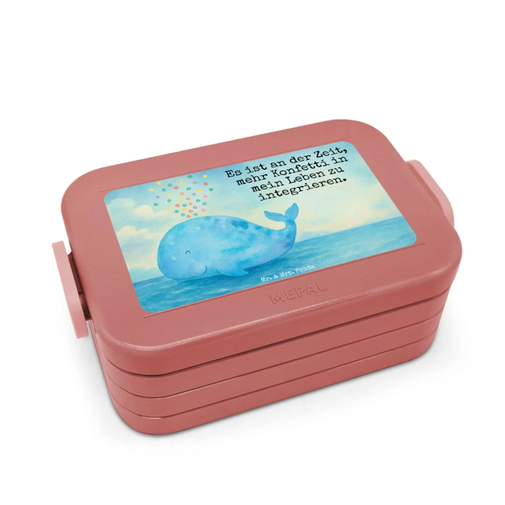 MEPAL Bentobox Wal Konfetti Design Lunchbox, Bentobox, Brotdose, Meerestiere, Meer, Urlaub, Wale, Lebensabschnitt, Diät, Wal, Neustart, Neuanfang, Motivation, Trennung, Abnehmen, Konfetti, Geburtstag