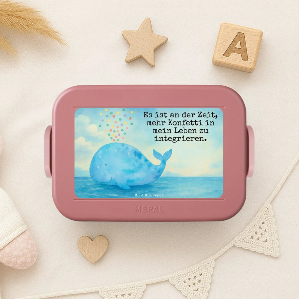 MEPAL Bentobox Wal Konfetti Design Lunchbox, Bentobox, Brotdose, Meerestiere, Meer, Urlaub, Wale, Lebensabschnitt, Diät, Wal, Neustart, Neuanfang, Motivation, Trennung, Abnehmen, Konfetti, Geburtstag