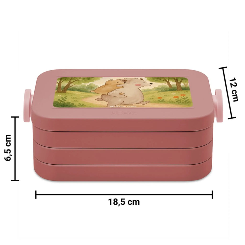 MEPAL Bentobox Papa Bär Design Lunchbox, Brotdose, Bentobox, Familie, Vatertag, Muttertag, Bruder, Schwester, Mama, Papa, Oma, Opa, Onkel, Papi, Geburtstag, Vati, Vater, Geschenk