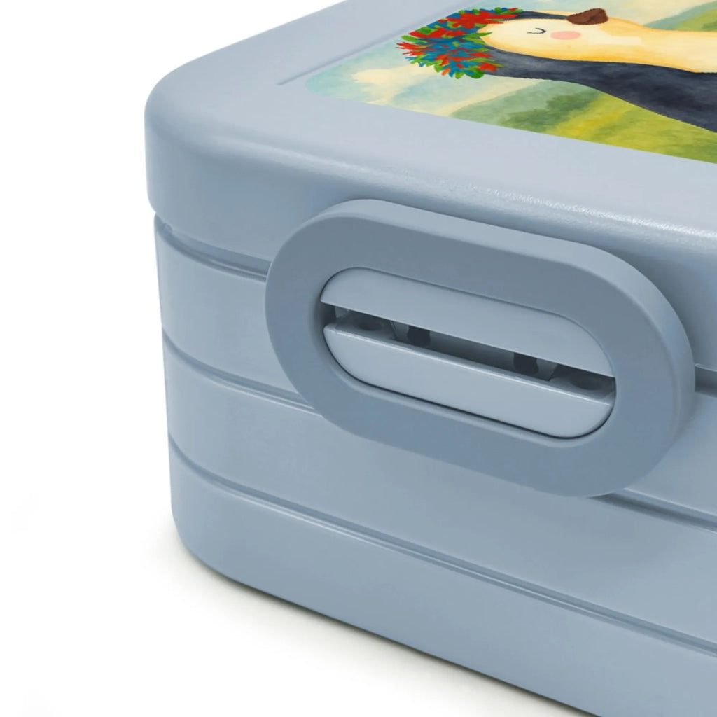 MEPAL Bentobox Pinguin Blumen Design Lunchbox, Bentobox, Brotdose, Pinguin, Universum, Liebeskummer, Leben, Motivation, Wünsche, Ziele, Lebenslust, Lebensziele, Blumenkranz, Pinguine, Geschenkidee