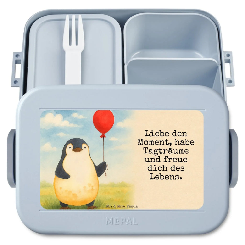 MEPAL Bentobox Pinguin Luftballon Design Bentobox, Brotdose, Lunchbox, Pinguin, Motivation, neues Leben, Geschenkidee, Glück, Lebenslust, Luftballon, Geschenk Freundin, Tagträume, Neustart, Pinguine, Liebe, beste Freundin