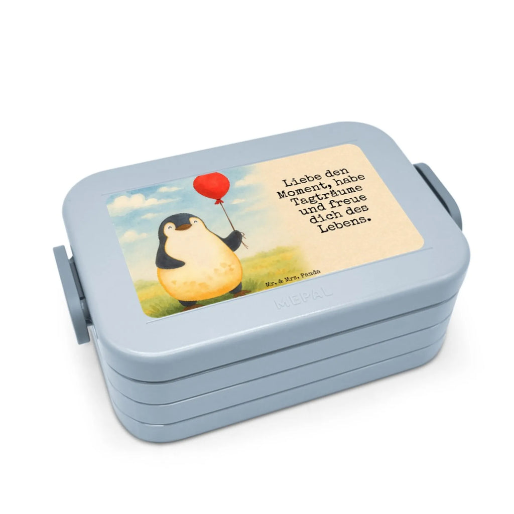 MEPAL Bentobox Pinguin Luftballon Design Bentobox, Brotdose, Lunchbox, Pinguin, Motivation, neues Leben, Geschenkidee, Glück, Lebenslust, Luftballon, Geschenk Freundin, Tagträume, Neustart, Pinguine, Liebe, beste Freundin