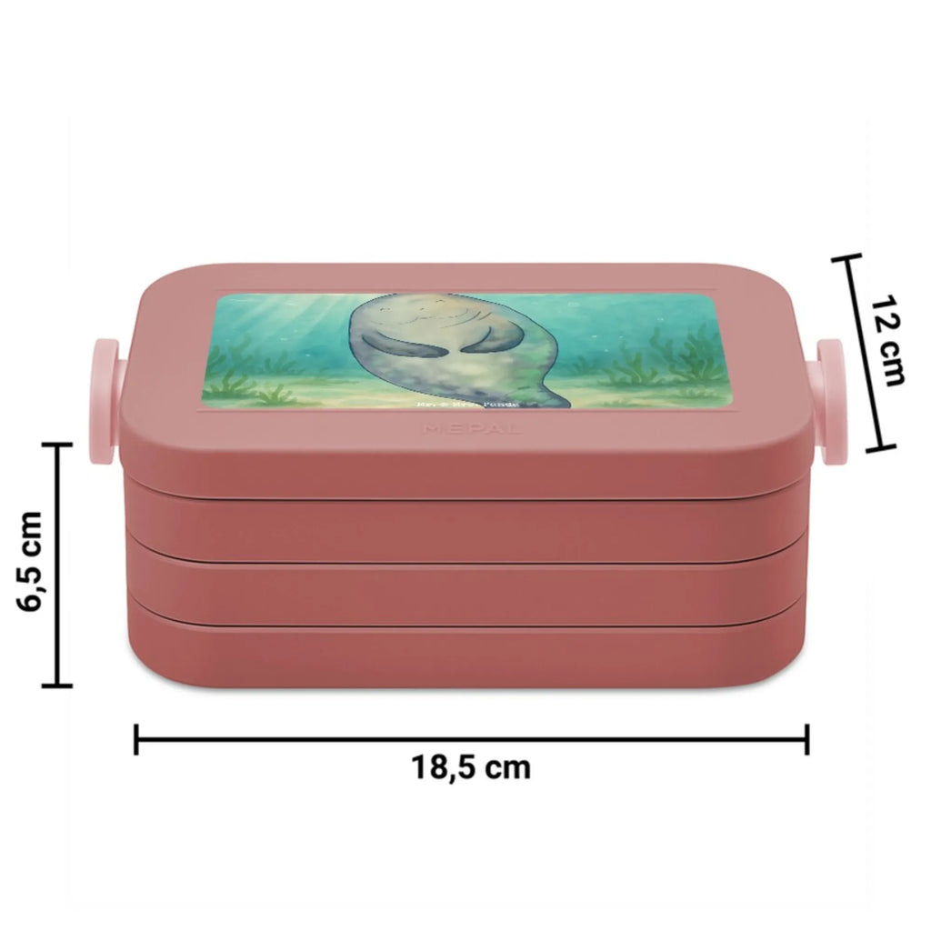 MEPAL Bentobox Seekuh Happy Design Lunchbox, Brotdose, Bentobox, Meerestiere, Meer, Urlaub, Zufrieden, Neuanfang, Achtsamkeit, Neustart, Liebeskummer, Respekt, Seekuh, Freundin, Seekühe, Selbstliebe