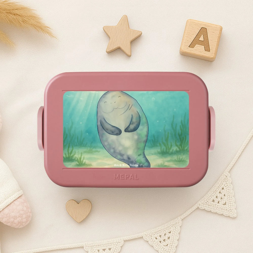 MEPAL Bentobox Seekuh Happy Design Lunchbox, Brotdose, Bentobox, Meerestiere, Meer, Urlaub, Zufrieden, Neuanfang, Achtsamkeit, Neustart, Liebeskummer, Respekt, Seekuh, Freundin, Seekühe, Selbstliebe