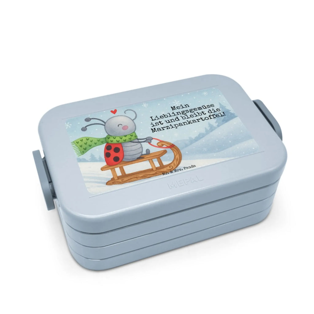 MEPAL Bentobox Smörle Rodeln Design Brotdose, Bentobox, Lunchbox, Winter, Weihnachten, Weihnachtsdeko, Nikolaus, Advent, Heiligabend, Wintermotiv, Smörle, Marzipan, Schlittenfahren