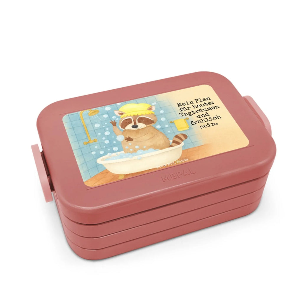 MEPAL Bentobox Waschbär Design Bentobox, Lunchbox, Brotdose, Tiermotive, Gute Laune, lustige Sprüche, Tiere, Plan, Waschbär, Tagträumen, waschen, Fröhlich, Seifenblasen