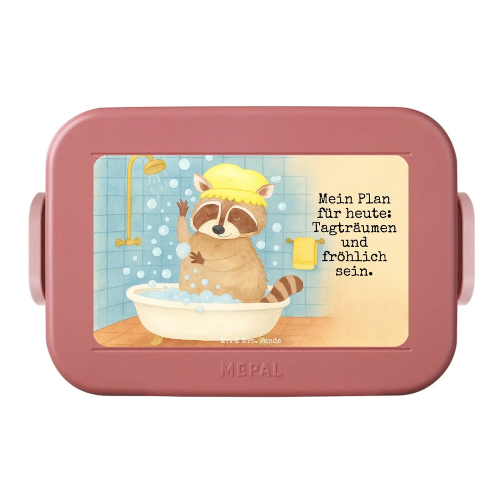 MEPAL Bentobox Waschbär Design Bentobox, Lunchbox, Brotdose, Tiermotive, Gute Laune, lustige Sprüche, Tiere, Plan, Waschbär, Tagträumen, waschen, Fröhlich, Seifenblasen