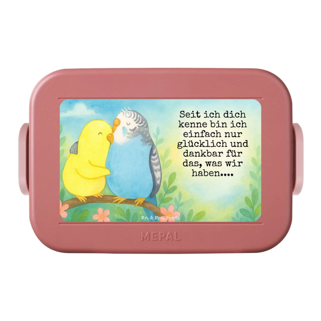 MEPAL Bentobox Wellensittich Liebe Design Bentobox, Brotdose, Lunchbox, Liebe, Partner, Freund, Freundin, Ehemann, Ehefrau, Heiraten, Verlobung, Heiratsantrag, Liebesgeschenk, Jahrestag, Hocheitstag, Nähe, Vögel, Vertrauen, Kuscheln, Wellensittich