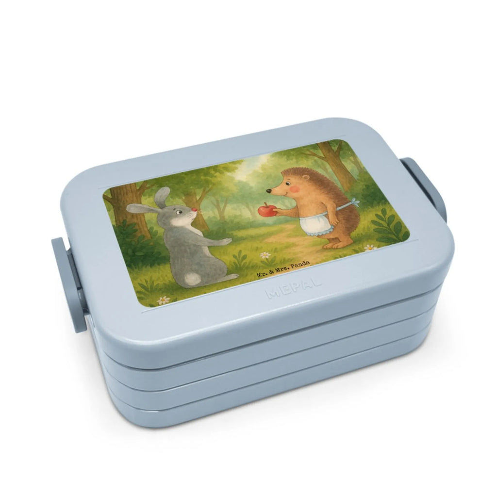 MEPAL Bentobox Hase Igel Design Lunchbox, Brotdose, Bentobox, Tiermotive, Gute Laune, lustige Sprüche, Tiere, Spruch romantisch, Trösten, Liebe Spruch, Igel und Hase, Trennungsschmerz, Herzschmerz, Liebeskummer Geschenk, Hase, Igel