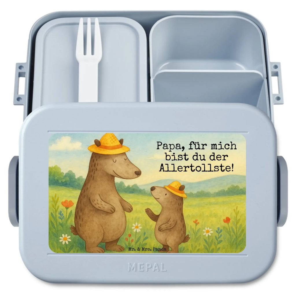 MEPAL Bentobox Bären mit Hut Design Bentobox, Brotdose, Lunchbox, Familie, Vatertag, Muttertag, Bruder, Schwester, Mama, Papa, Oma, Opa, Daddy, Vorbild, Papi, Family, Vater-Sohn, Kinder, Lieblingsmensch, Bären, Kind, Paps, Vater, Dad, Sohn, Bär, Söhne