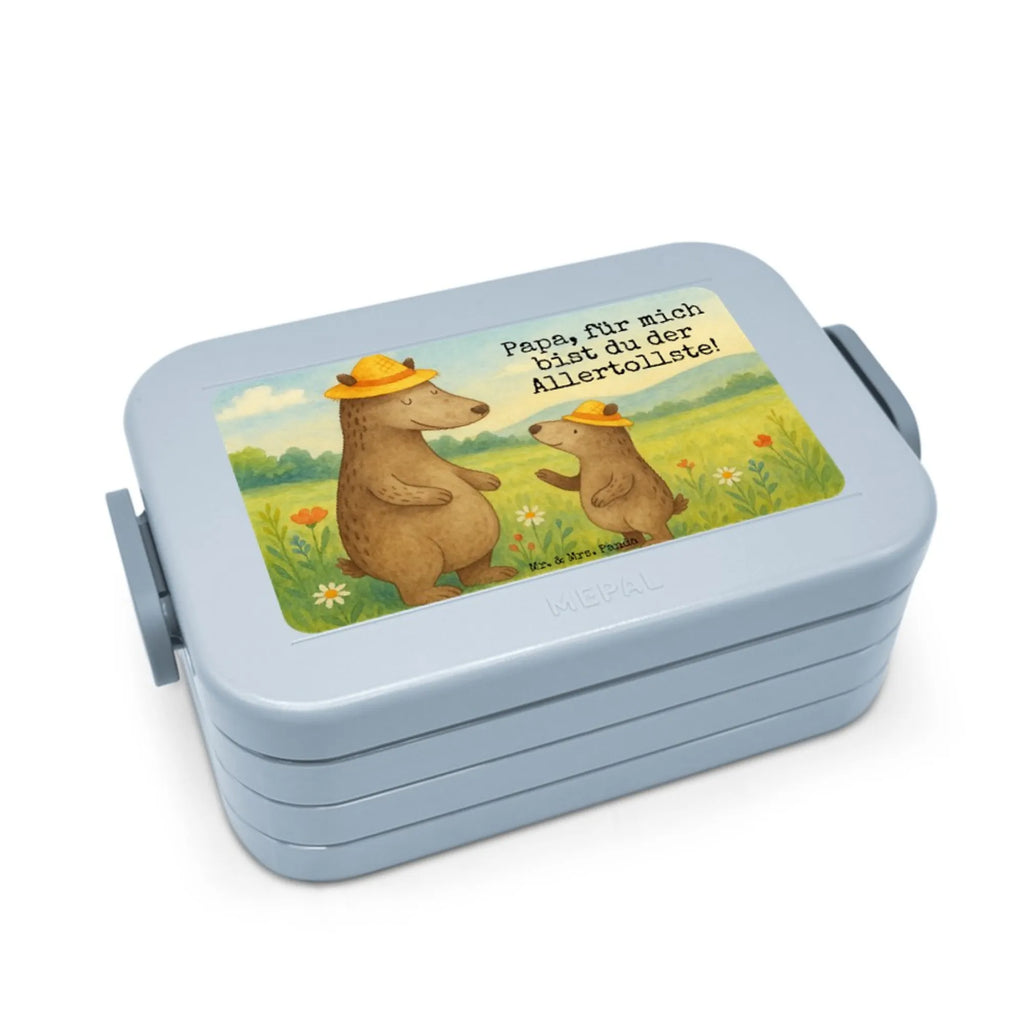 MEPAL Bentobox Bären mit Hut Design Bentobox, Brotdose, Lunchbox, Familie, Vatertag, Muttertag, Bruder, Schwester, Mama, Papa, Oma, Opa, Daddy, Vorbild, Papi, Family, Vater-Sohn, Kinder, Lieblingsmensch, Bären, Kind, Paps, Vater, Dad, Sohn, Bär, Söhne