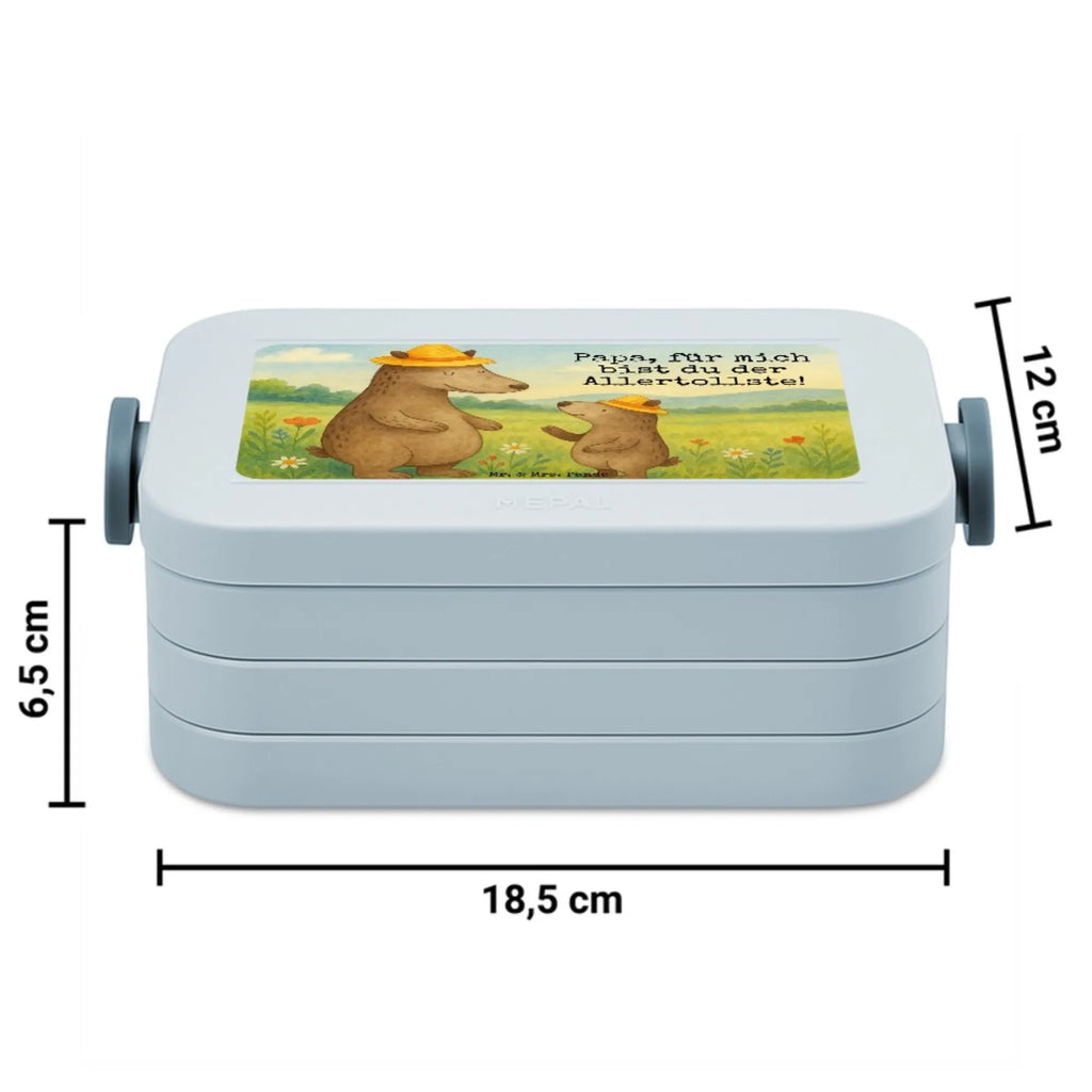 MEPAL Bentobox Bären mit Hut Design Bentobox, Brotdose, Lunchbox, Familie, Vatertag, Muttertag, Bruder, Schwester, Mama, Papa, Oma, Opa, Daddy, Vorbild, Papi, Family, Vater-Sohn, Kinder, Lieblingsmensch, Bären, Kind, Paps, Vater, Dad, Sohn, Bär, Söhne