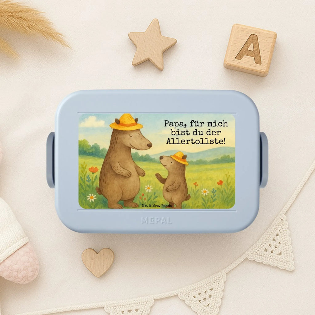 MEPAL Bentobox Bären mit Hut Design Bentobox, Brotdose, Lunchbox, Familie, Vatertag, Muttertag, Bruder, Schwester, Mama, Papa, Oma, Opa, Daddy, Vorbild, Papi, Family, Vater-Sohn, Kinder, Lieblingsmensch, Bären, Kind, Paps, Vater, Dad, Sohn, Bär, Söhne