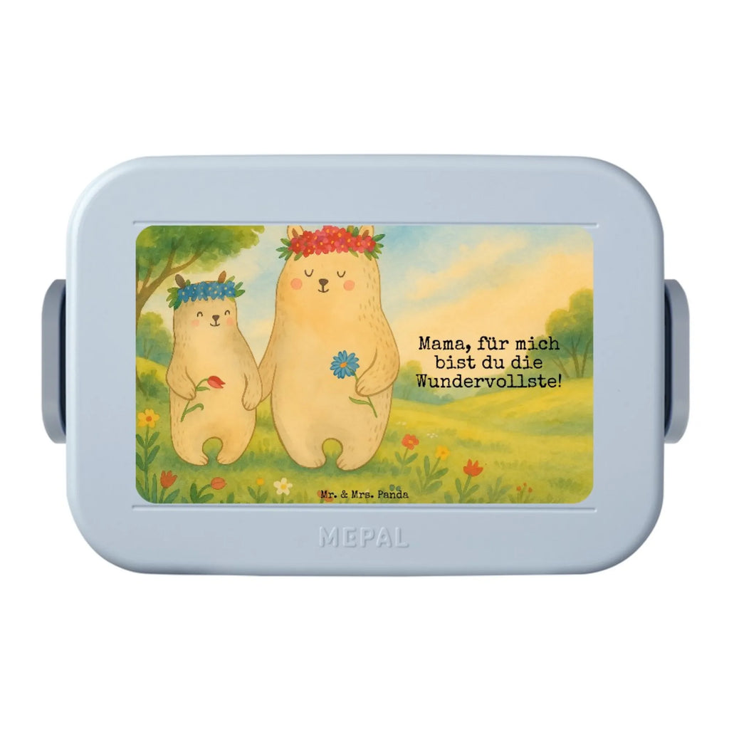 MEPAL Bentobox Bären mit Blumenkranz Design Lunchbox, Brotdose, Bentobox, Familie, Vatertag, Muttertag, Bruder, Schwester, Mama, Papa, Oma, Opa, beste Mutter, Lieblingsmensch, Kind, Mutti, Geschenk Mama. Muttertag, Bär, Family, weltbeste Mama, Mami, Lieblingsmama, Bären, Töchter, Kinder, Tochter, Vorbild, Mutter