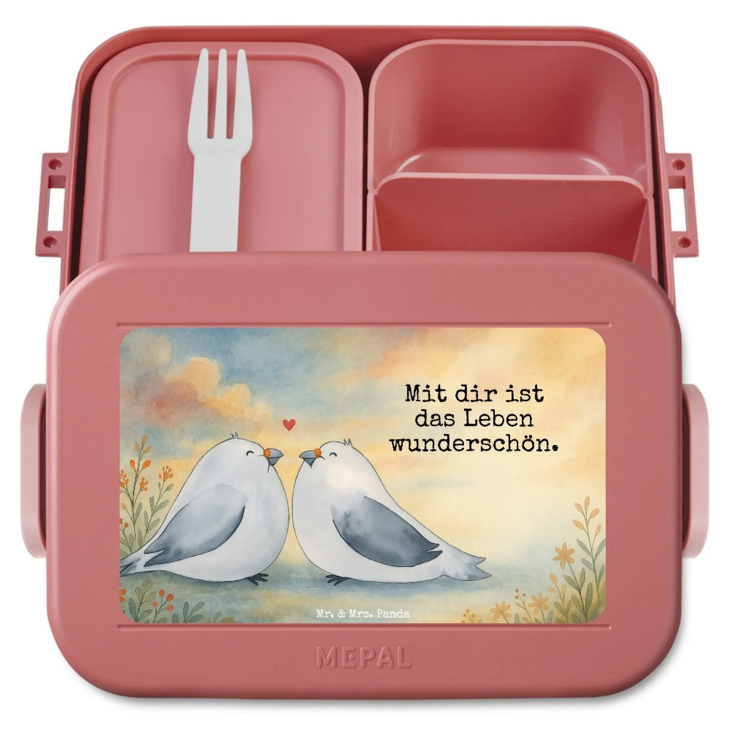 MEPAL Bentobox Turteltauben Liebe Design Brotdose, Bentobox, Lunchbox, Liebe, Partner, Freund, Freundin, Ehemann, Ehefrau, Heiraten, Verlobung, Heiratsantrag, Liebesgeschenk, Jahrestag, Hocheitstag, Verheiratet, Verliebt, Liebesbeweis, Hochzeitstag, Tauben, Turteltauben, Geschenk Freundin, Geschenk Hochzeit, Geschenk Freund, Turteltäubchen, Verlobt