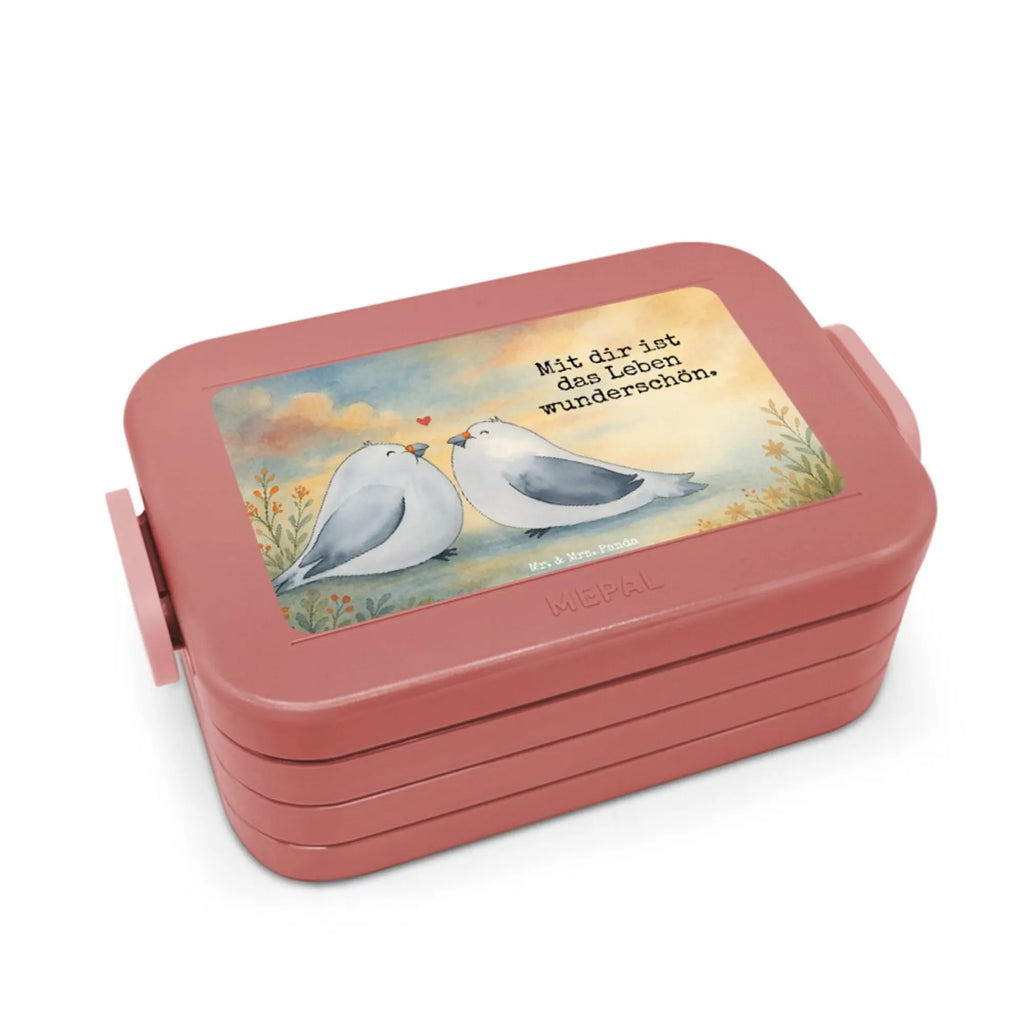 MEPAL Bentobox Turteltauben Liebe Design Brotdose, Bentobox, Lunchbox, Liebe, Partner, Freund, Freundin, Ehemann, Ehefrau, Heiraten, Verlobung, Heiratsantrag, Liebesgeschenk, Jahrestag, Hocheitstag, Verheiratet, Verliebt, Liebesbeweis, Hochzeitstag, Tauben, Turteltauben, Geschenk Freundin, Geschenk Hochzeit, Geschenk Freund, Turteltäubchen, Verlobt