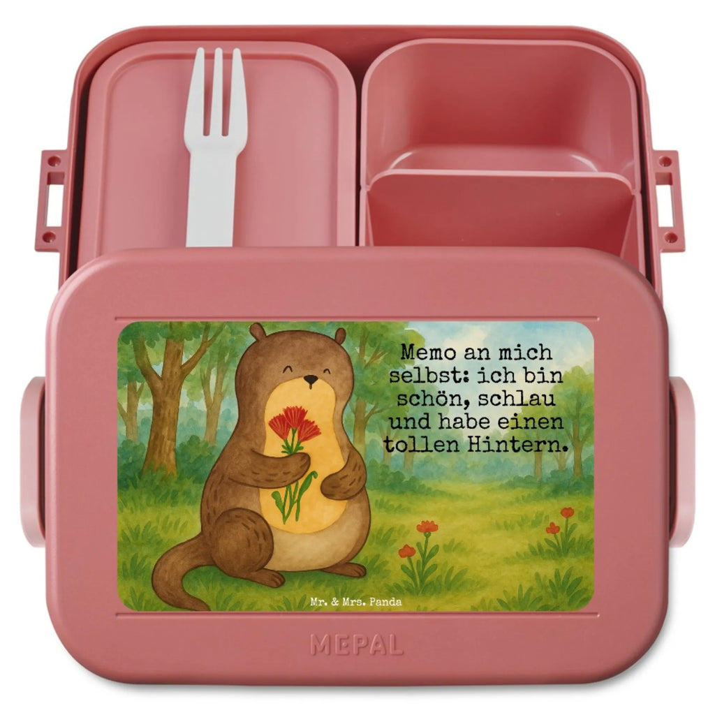 MEPAL Bentobox Otter Blumenstrauß Design Bentobox, Lunchbox, Brotdose, Otter, Fischotter, Seeotter, Otter Seeotter See Otter