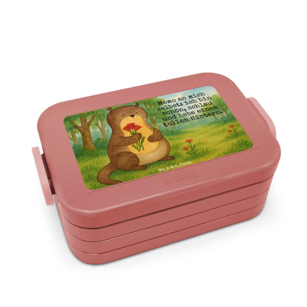 MEPAL Bentobox Otter Blumenstrauß Design Bentobox, Lunchbox, Brotdose, Otter, Fischotter, Seeotter, Otter Seeotter See Otter