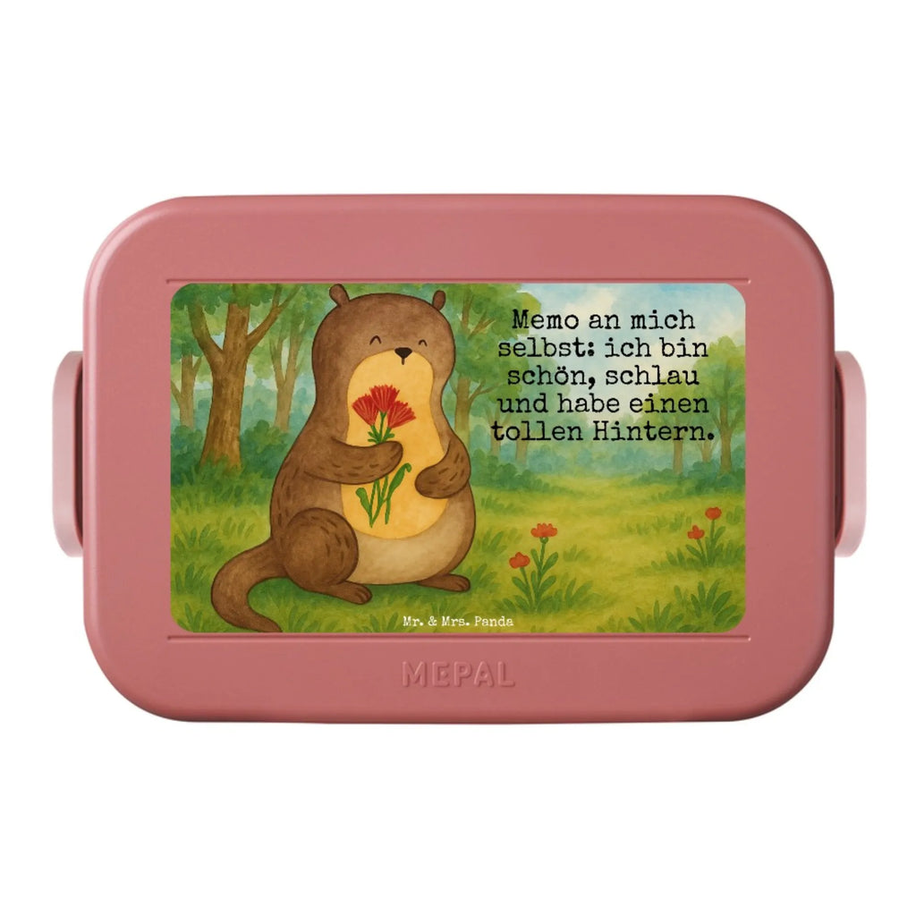 MEPAL Bentobox Otter Blumenstrauß Design Bentobox, Lunchbox, Brotdose, Otter, Fischotter, Seeotter, Otter Seeotter See Otter
