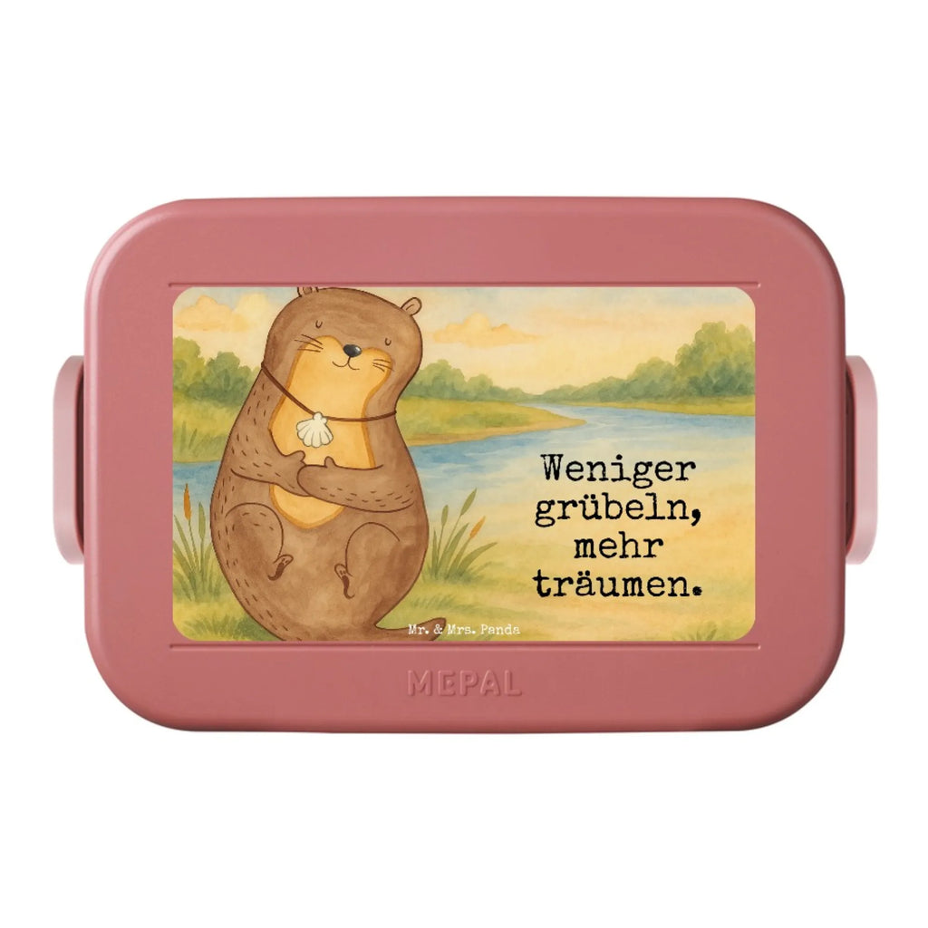 MEPAL Bentobox Otter Muschel Design Bentobox, Brotdose, Lunchbox, Otter, Fischotter, Seeotter, Otterliebe, Büro, Tagträumen, träumen, Motivation, grübeln