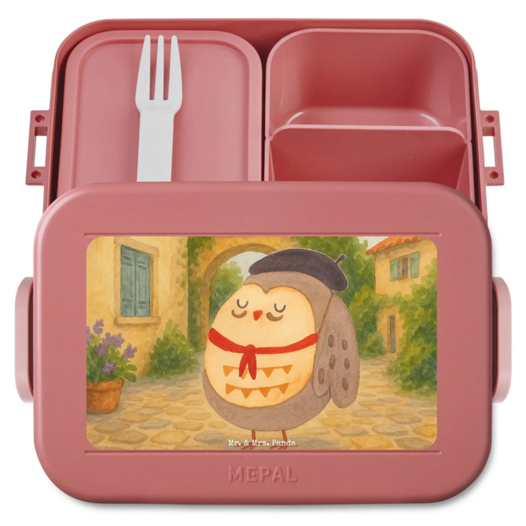 MEPAL Bentobox Eule Frankreich Design Lunchbox, Brotdose, Bentobox, Eule, das Leben ist schön, Owl, Spruch Französisch, hibou, Spruch schön, Frankreich, La vie est belle, Eulen, Eule Deko