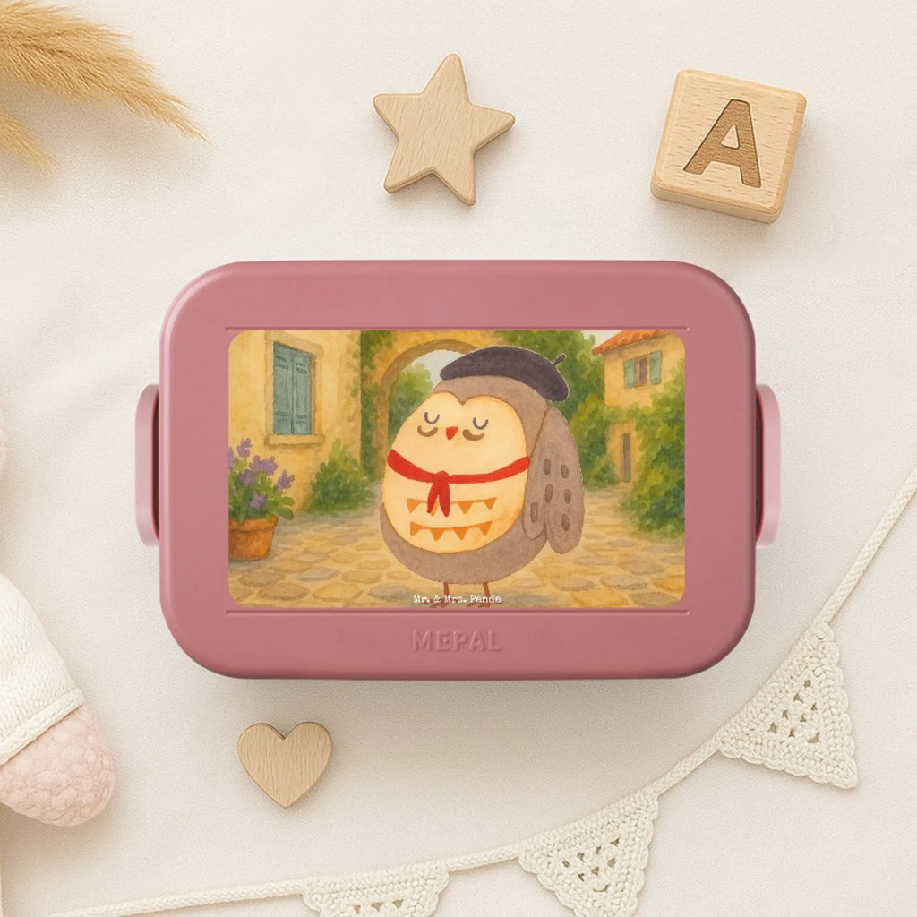 MEPAL Bentobox Eule Frankreich Design Lunchbox, Brotdose, Bentobox, Eule, das Leben ist schön, Owl, Spruch Französisch, hibou, Spruch schön, Frankreich, La vie est belle, Eulen, Eule Deko