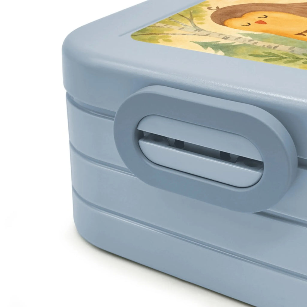 MEPAL Bentobox Eule Zufrieden Design Bentobox, Brotdose, Lunchbox, Eule, Romantisch, Spruch schön, Geschenk Hochzeitstag, Eule deko, Owl, Eule Spruch, Wortspiel lustig, Liebe Spruch